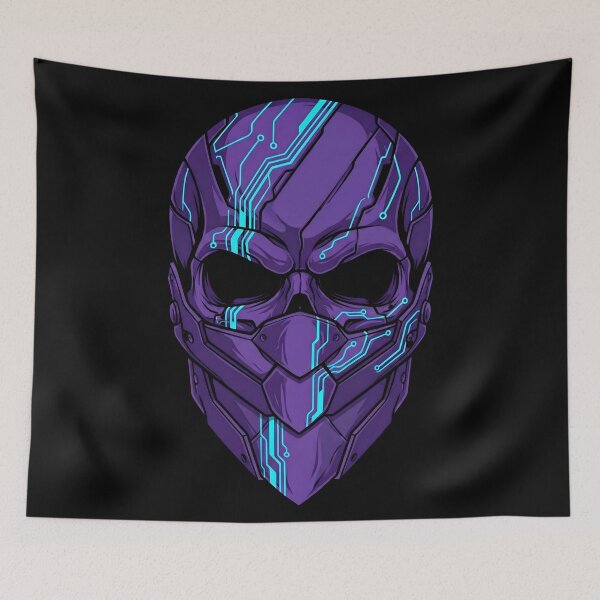 Item preview, Purple Circuit Cybernetic Mask designed and sold by MarCinu Art.