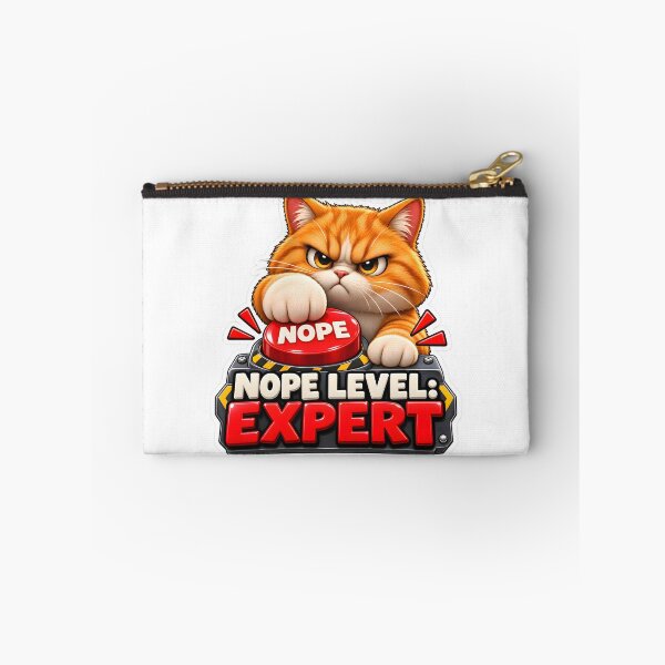 Item preview, Nope Level Expert Funny Cat Design designed and sold by WeirdStation.
