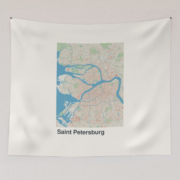 Item preview, Saint Petersburg Minimalistic Map Art designed and sold by MapsNerd.
