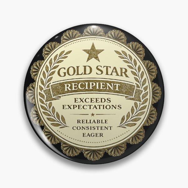 Item preview, good girl / good boy Covert - Gold Star Recipient designed and sold by Laymela Fet Shop.