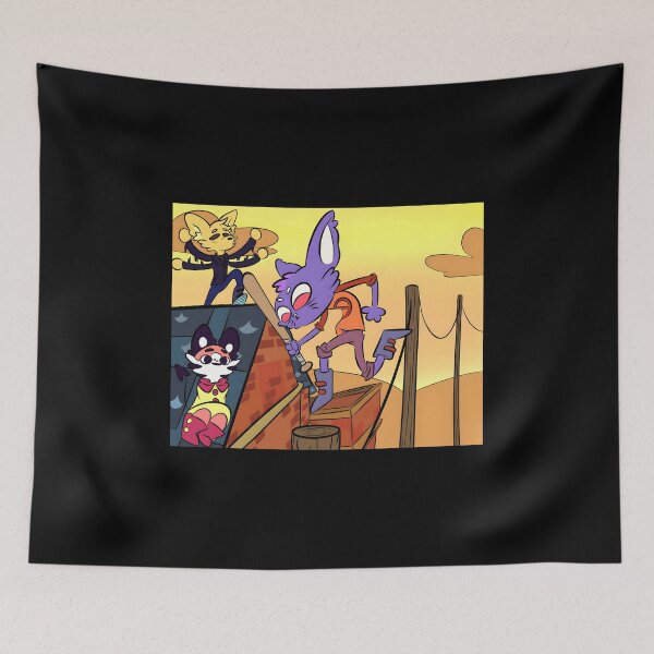Item preview, Adventure with Colorful Characters in a Whimsical Landscape designed and sold by Fibi-studio.