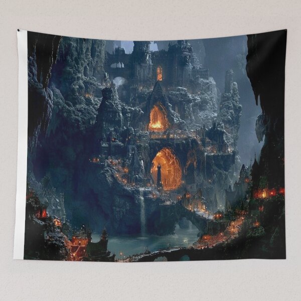 Item preview, Underdark Castle - Epic Dark Fantasy art designed and sold by Delerat7.