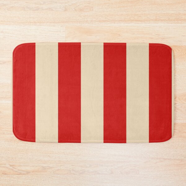 Item preview, Cabana stripe pattern in red and cream color designed and sold by RishabhArts1.