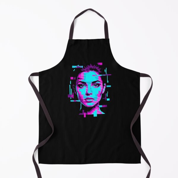 Item preview, Glitch Portrait Neon Woman designed and sold by MarCinu Art.
