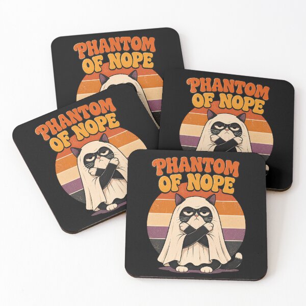 Item preview, Phantom Of Nope Ghost Cat Funny Halloween Meme designed and sold by Retro Whiskers.