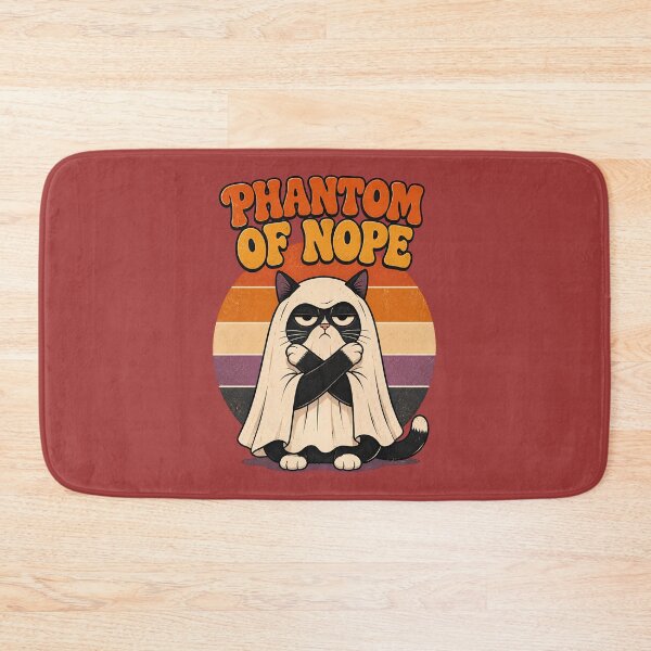 Item preview, Phantom Of Nope Ghost Cat Funny Halloween Meme designed and sold by Retro Whiskers.