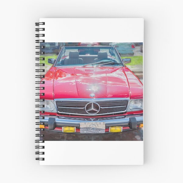 Item preview,  Classic Red Mercedes 560SL R107 Convertible Art Print designed and sold by RichFrancoCars.