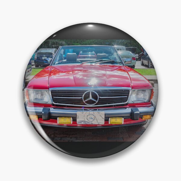 Item preview,  Classic Red Mercedes 560SL R107 Convertible Art Print designed and sold by RichFrancoCars.