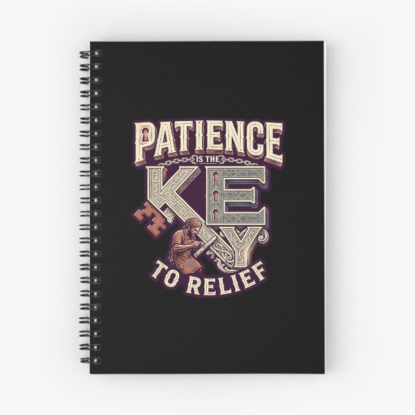 Item preview, Patience Is the Key to Relief, Patience Quote, Inspirational Wisdom, Motivational Saying, Life Lesson, Positive Mindset, Perseverance Quote, Islamic Inspired Wisdom designed and sold by Typologystudios.