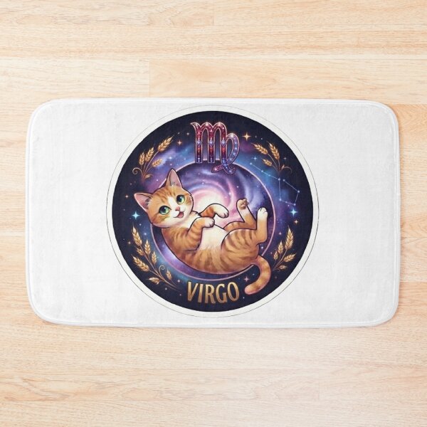 Item preview, Virgo Cute Cat Zodiac Astrological Sign Space Galaxy Kitten designed and sold by PetalsPaws.