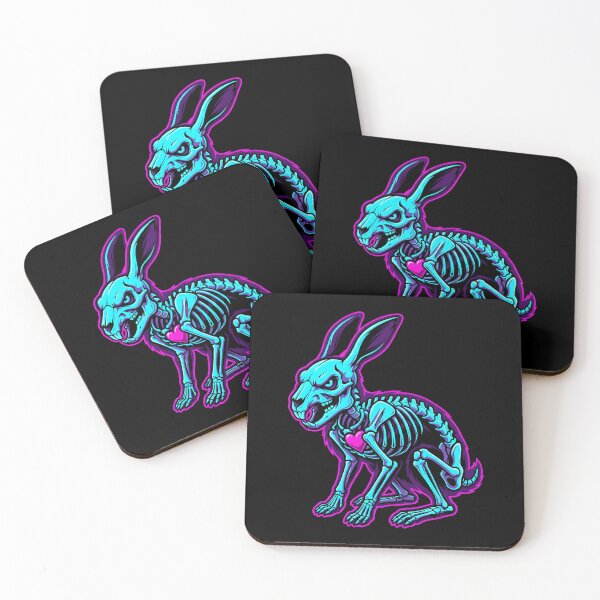 Item preview, Neon Skeleton Rabbit Heart designed and sold by MarCinu Art.