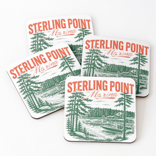 Item preview, Sterling Point Marina – Muskoka Summer Vintage Lake Life Design designed and sold by reader of books.