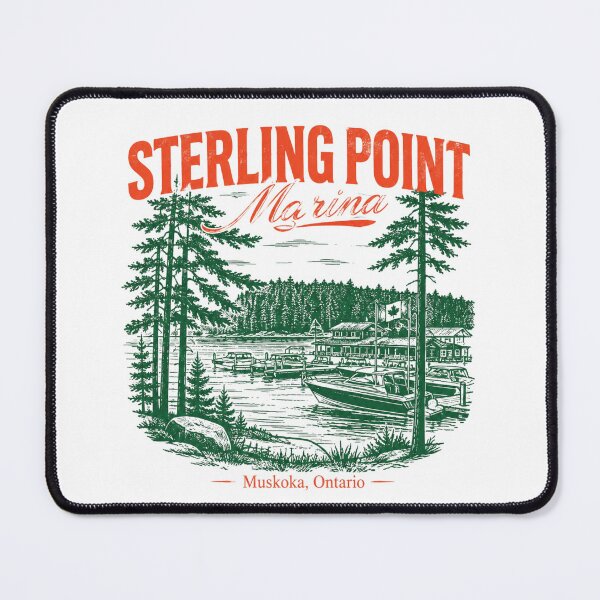 Item preview, Sterling Point Marina – Muskoka Summer Vintage Lake Life Design designed and sold by reader of books.