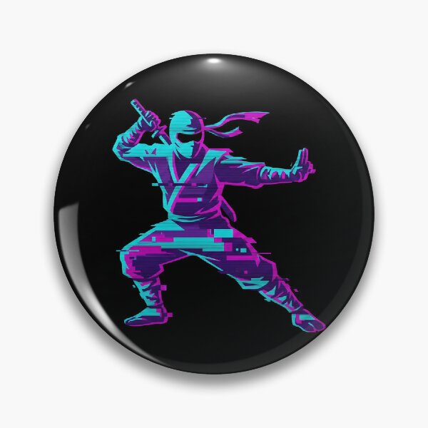 Item preview, Glitch Neon Cyber Ninja designed and sold by MarCinu Art.