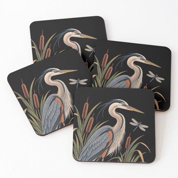 Item preview, Vintage Heron Wetland Nature Bird Illustration designed and sold by Artswords.
