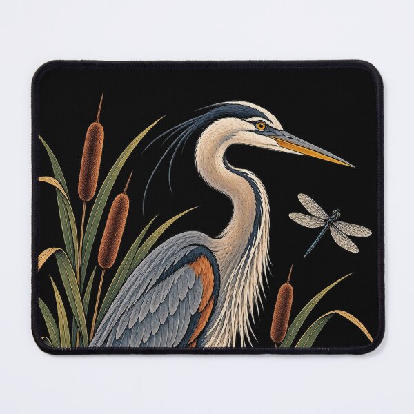 Item preview, Vintage Heron Wetland Nature Bird Illustration designed and sold by Artswords.