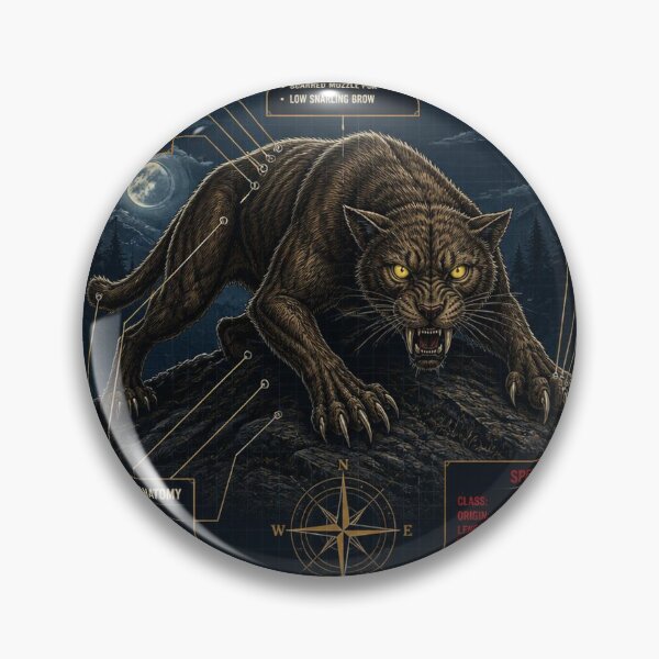 Item preview, Wampus Cat Blueprint Art designed and sold by SunnyDesign82.