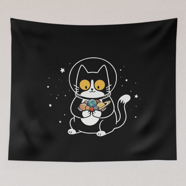 Item preview, Cosmic Cat Planets designed and sold by Gkinoki.