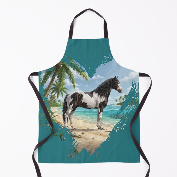 Item preview, An Abaco Barb horse, the beach and a heart designed and sold by Cheval-de-coeur.