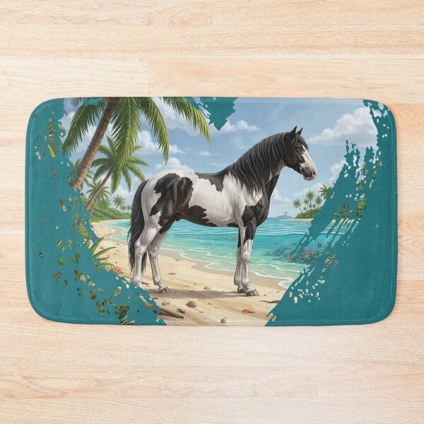 Item preview, An Abaco Barb horse, the beach and a heart designed and sold by Cheval-de-coeur.