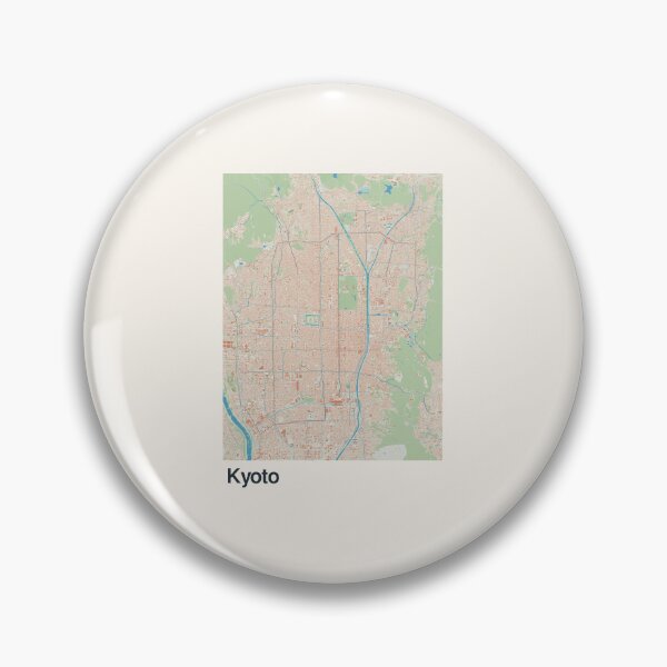 Artikelvorschau, Minimalistische Kartenkunst aus Kyoto entworfen und verkauft von MapsNerd.