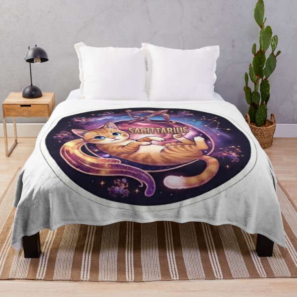 Item preview, Sagittarius Cute Cat Zodiac Astrological Sign Space Galaxy Kitten designed and sold by PetalsPaws.
