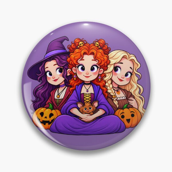 Item preview, Cute Hocus Pocus Witches Halloween Chibi Magic. designed and sold by Anime-Clothes1.