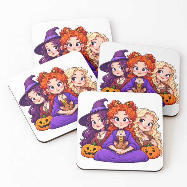 Item preview, Cute Hocus Pocus Witches Halloween Chibi Magic. designed and sold by Anime-Clothes1.