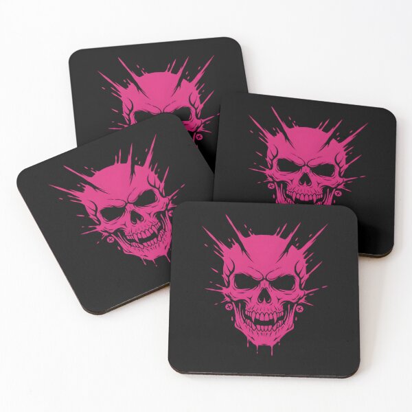 Item preview, Splatter Magenta Vampire Skull designed and sold by MarCinu Art.