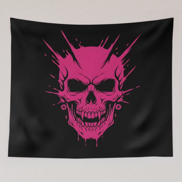 Item preview, Splatter Magenta Vampire Skull designed and sold by MarCinu Art.