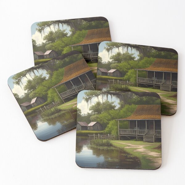 Item preview, Louisiana Bayou Cabin – Atchafalaya Cajun Art designed and sold by GSizzle1.