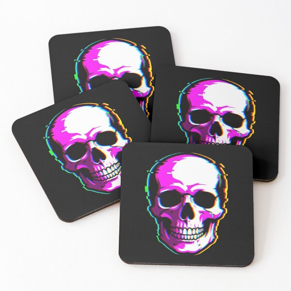 Item preview, Chromatic Glitch Cyber Skull designed and sold by MarCinu Art.
