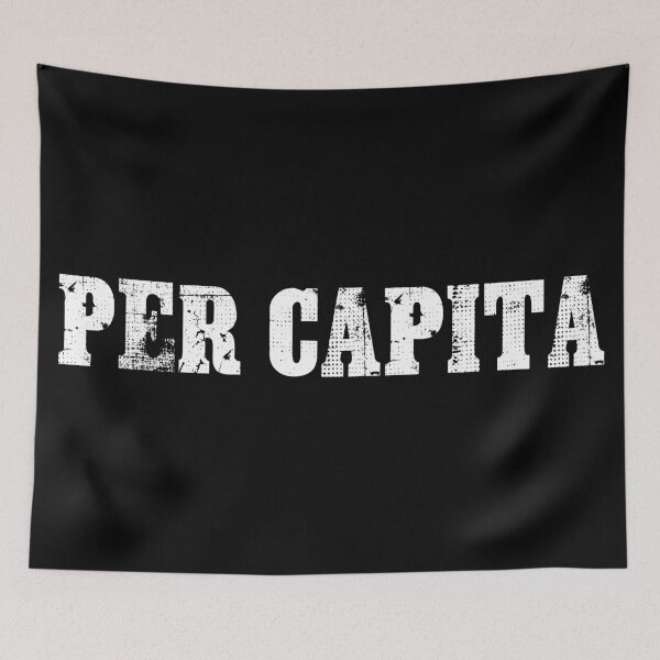 Item preview, Per Capita (white text) designed and sold by muskitt.
