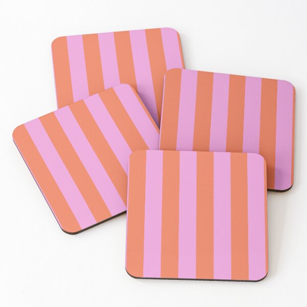 Item preview, Cabana stripe pattern in pink and orange color designed and sold by RishabhArts1.