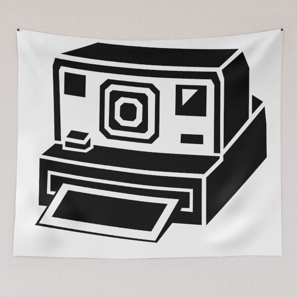 Item preview, Retro Instant Camera Geometric Black and White Design designed and sold by matybrak.