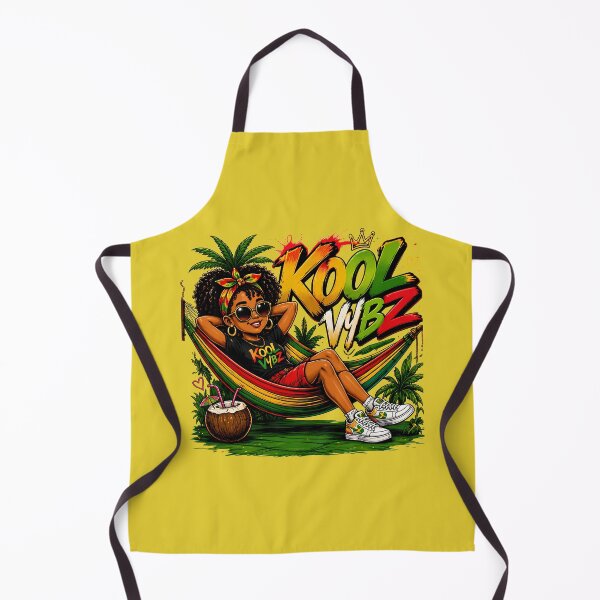 Item preview, Kool Vybz Rasta Reggae Chill Girl Hammock Tropical Island Vibes Art Print designed and sold by digitalbob60.