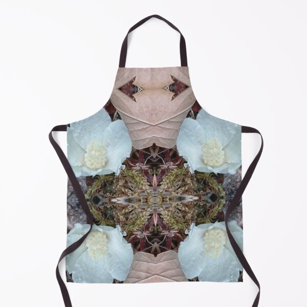 Item preview, White flower on autumn soil, mirror image designed and sold by lyloubeaupere.
