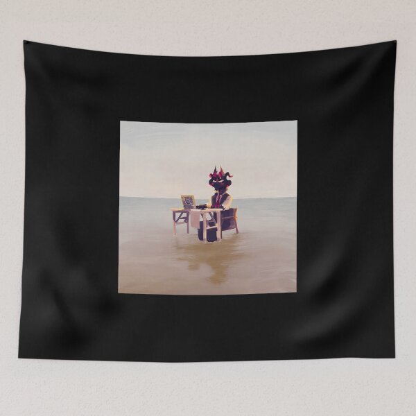 Item preview, Surreal Creature at Desk in Water designed and sold by Fibi-studio.