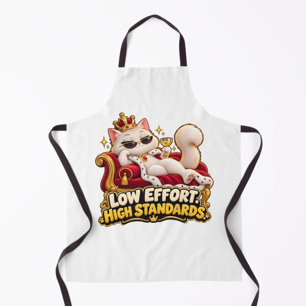 Item preview, Low Effort High Standards Funny Cat designed and sold by WeirdStation.