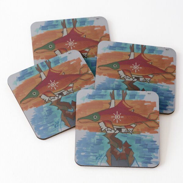 Item preview, Colorful Abstract Fish Artwork designed and sold by Fibi-studio.