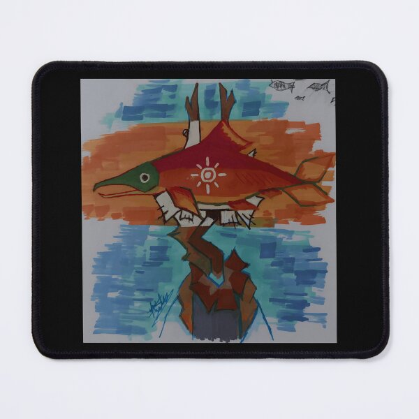 Item preview, Colorful Abstract Fish Artwork designed and sold by Fibi-studio.