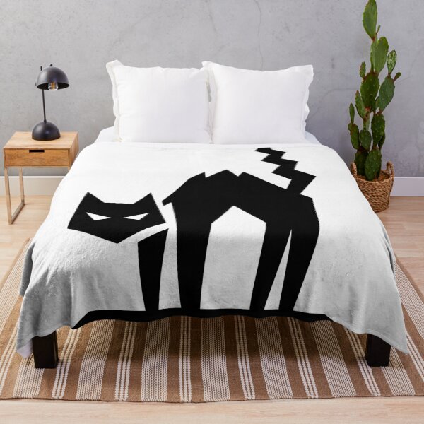 Item preview, Black Cat Geometric Black and White Design designed and sold by matybrak.