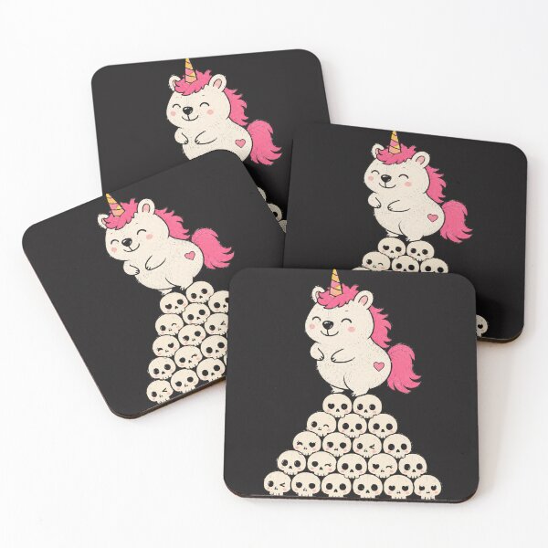 Item preview, Cute Pink Unicorn Wombat On Skull Pyramid Pastel Goth designed and sold by Yellowriversss.