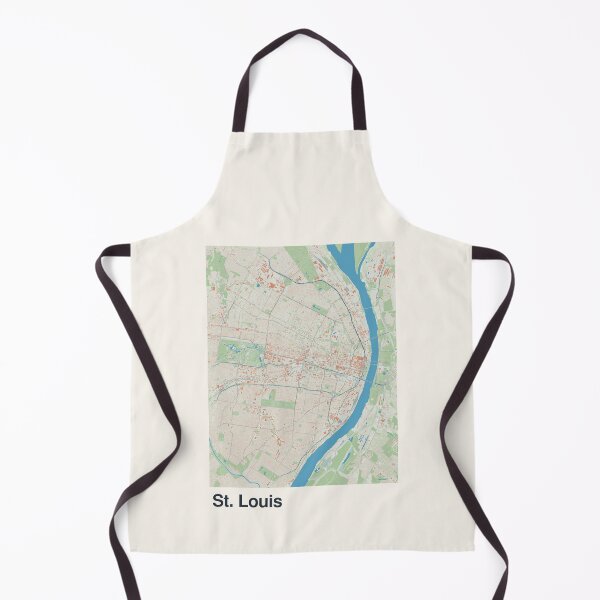 Item preview, St. Louis Minimalistic Map Art designed and sold by MapsNerd.
