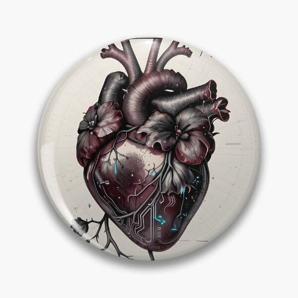 Item preview, Botanical Heart Flora Anatomical Art designed and sold by Ekracreatives.