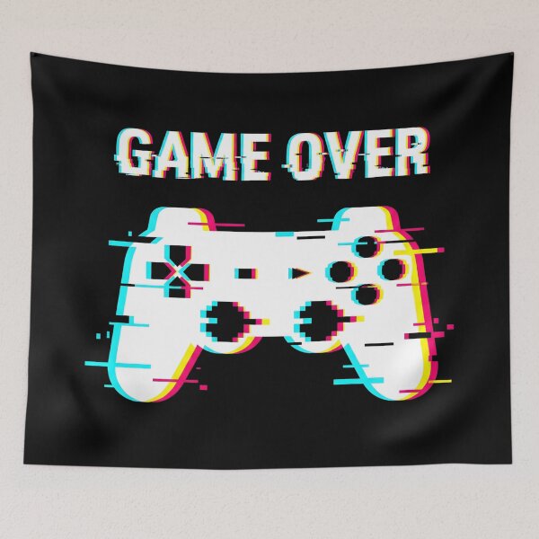 Item preview, Glitch Gamepad Game Over Aesthetic designed and sold by MarCinu Art.