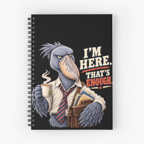 Item preview, I'm Here That's Enough – Funny Grumpy Shoebill Office Humor designed and sold by LinaDesign Store.
