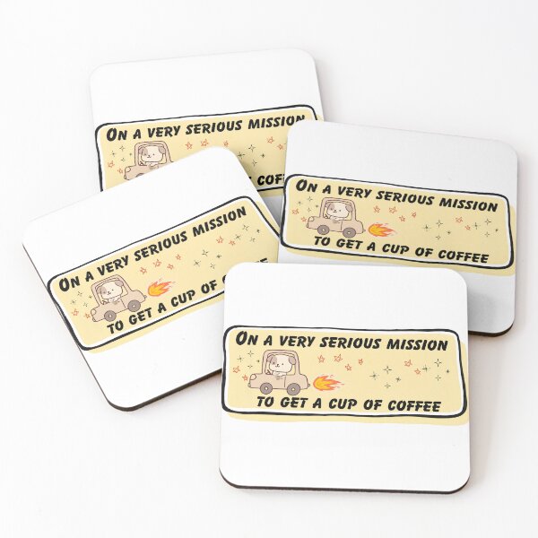 Item preview, Funny Coffee Mission Bumper T-Shirt designed and sold by Seven-studio.