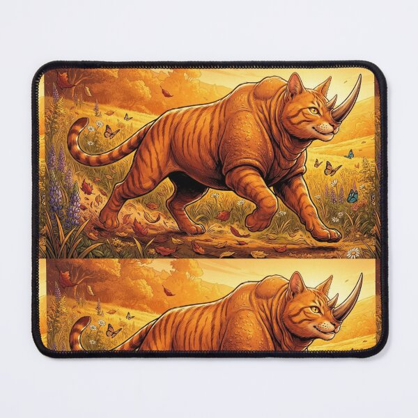 Item preview, Autumn Prowler — Orange Tabby Rhino Fantasy designed and sold by TreatLLC.