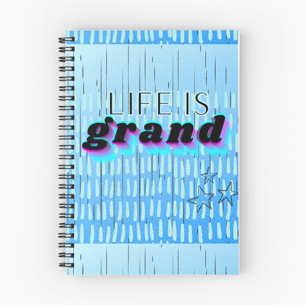 Item preview, Life Is Grand – Positive Affirmation Colorful Typography designed and sold by Khadique.